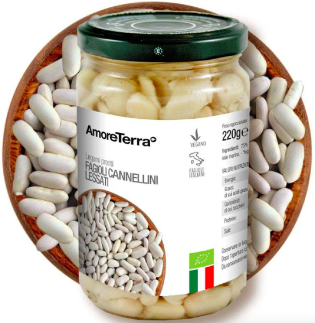 Fagioli cannellini lessati BIO_AmoreTerra