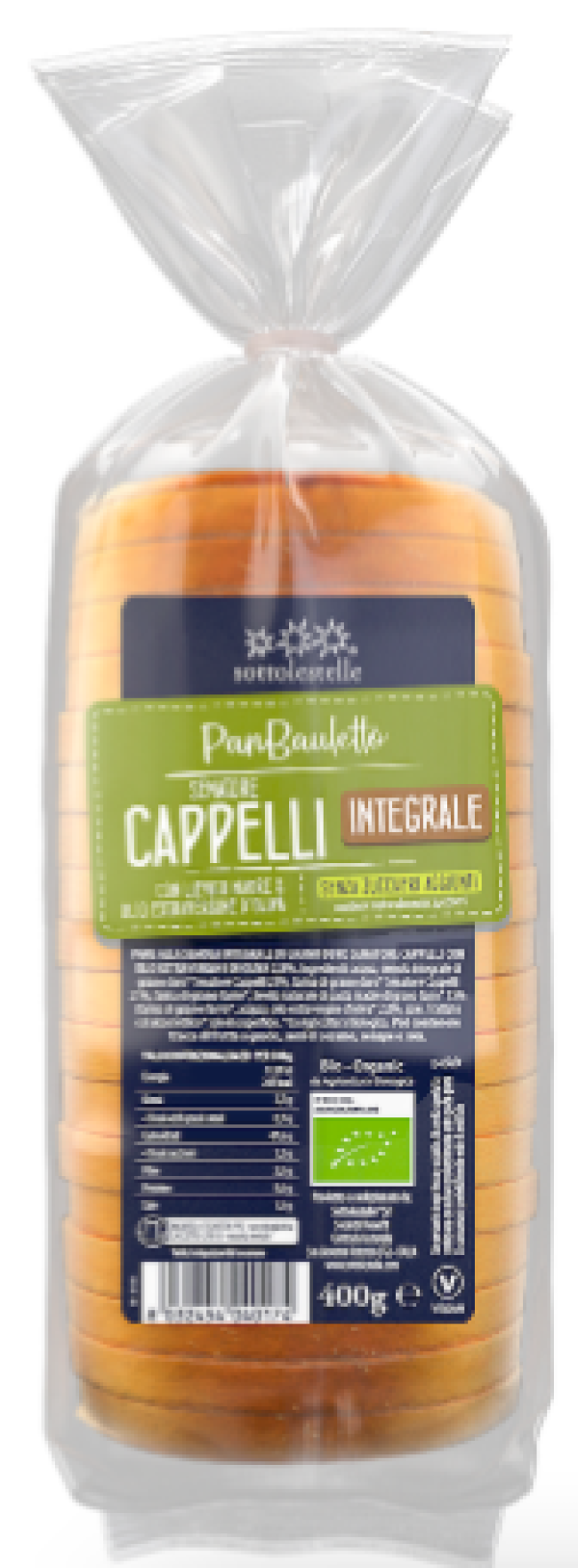 Pan bauletto di grano Senatore Cappelli integrale BIO_Sottolestelle
