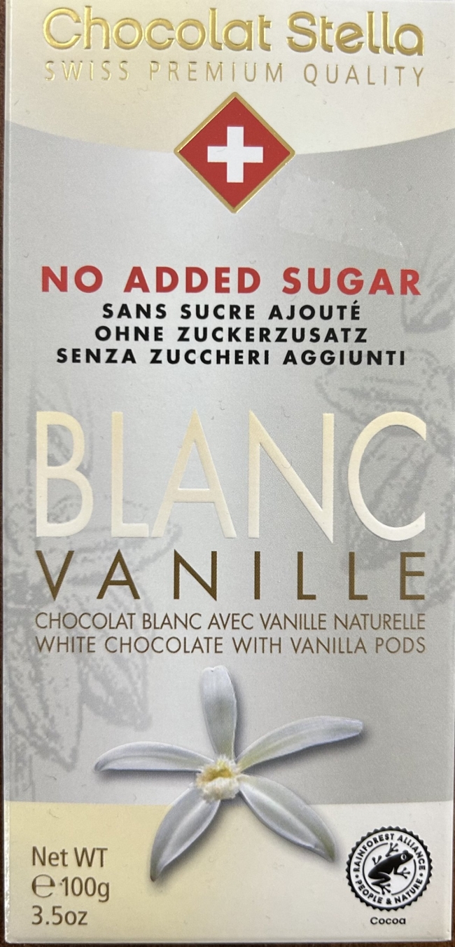 Cioccolato bianco senza aggiunta di zuccheri_Chocolat Stella