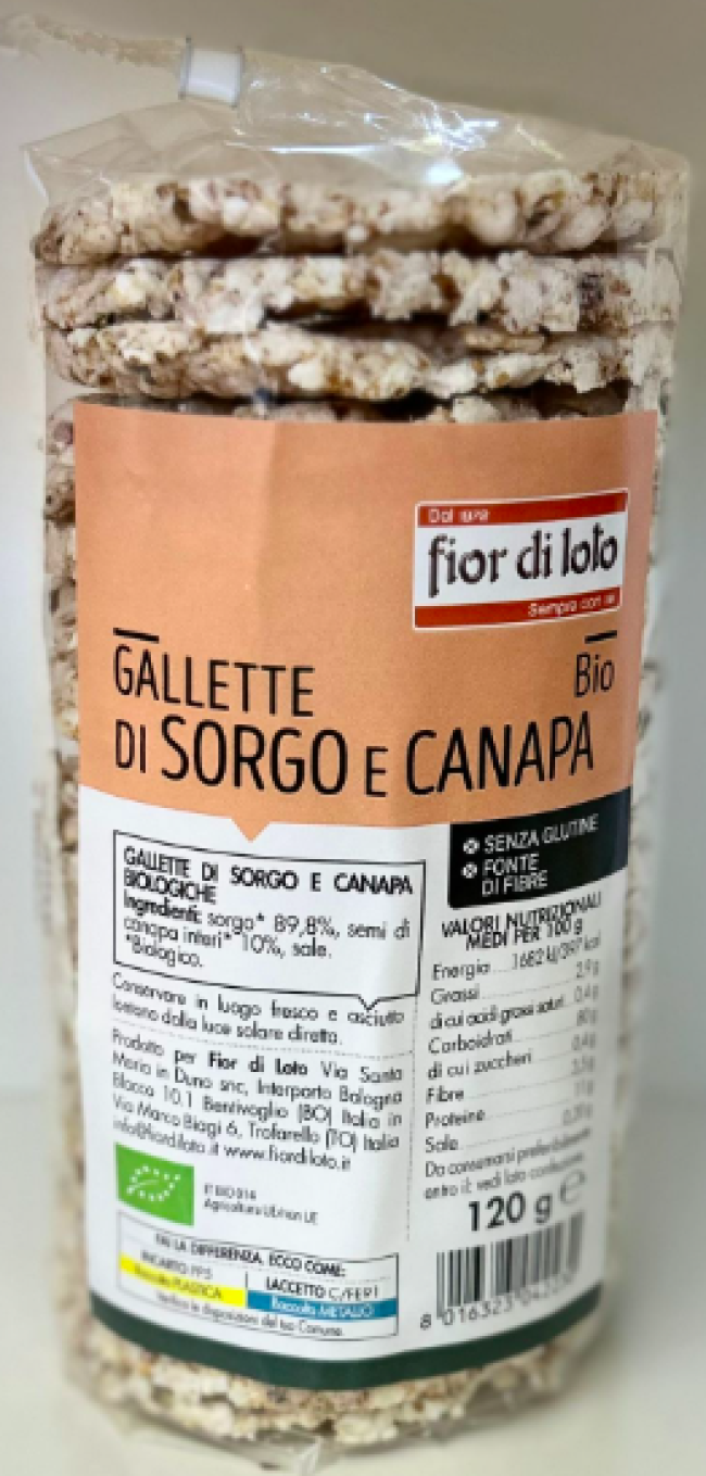 Gallette sorgo e canapa BIO_Fio di Loto