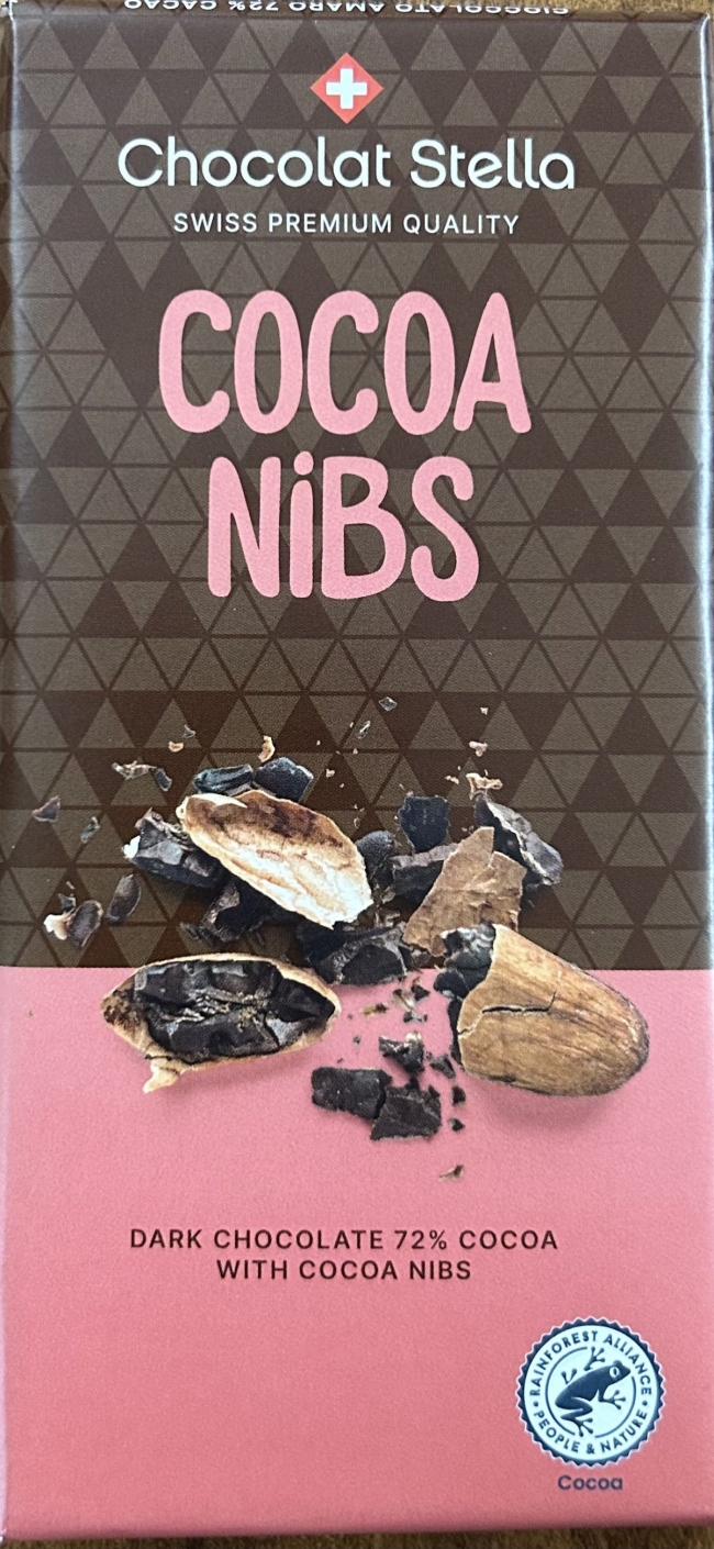 Cioccolato amaro con scaglie di fave di cacao_Chocolat Stella