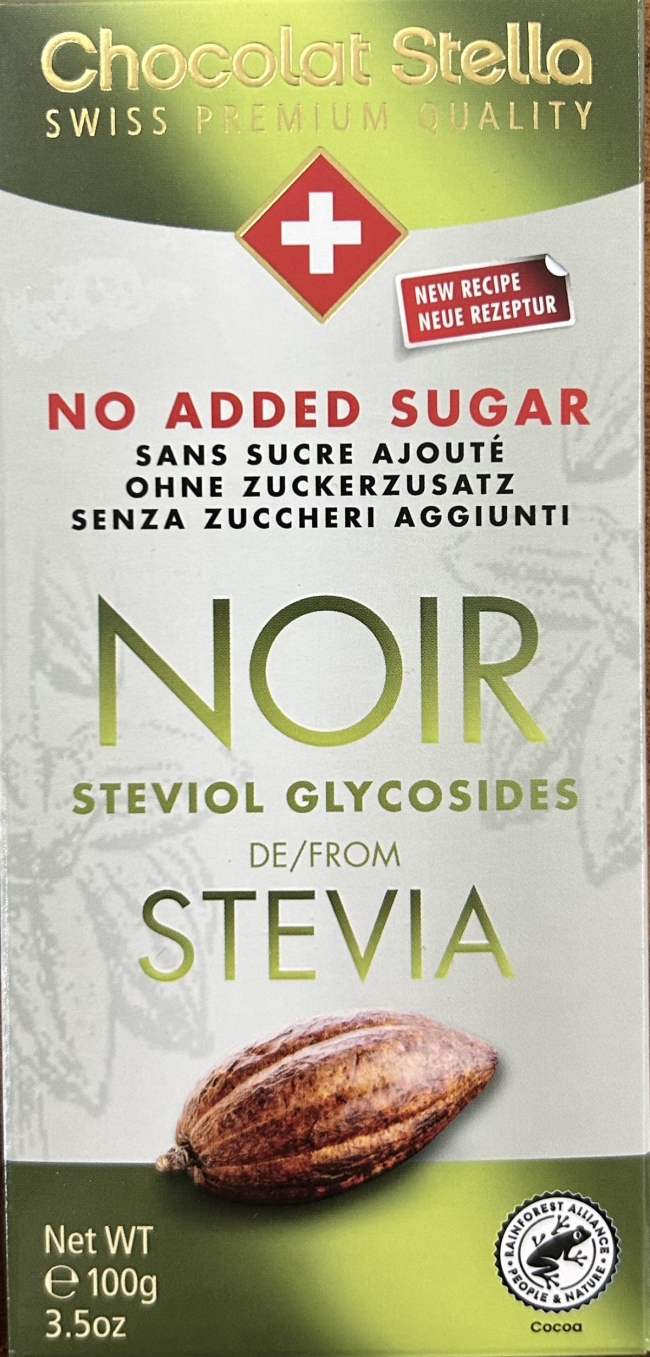 Cioccolato nero con stevia_Chocolat Stella 