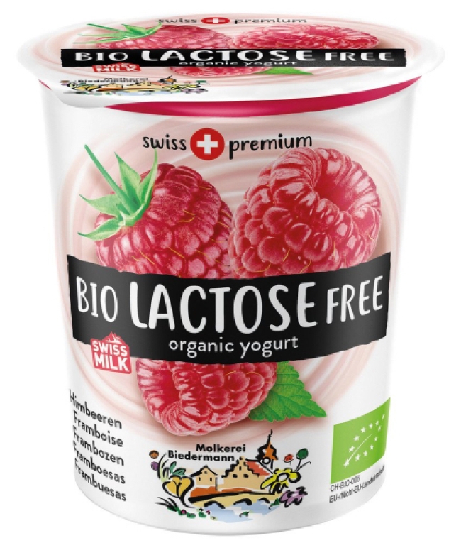 Yogurt senza lattosio lampone BIO_Molkerei Biedermann