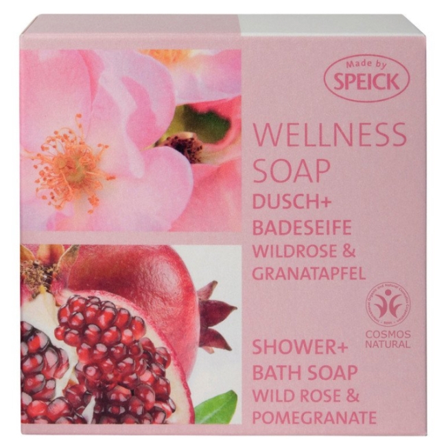 Sapone doccia solido rosa selvatica e melograno_Speick
